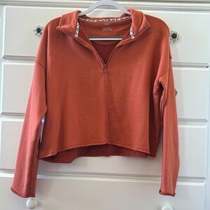 Aerie cropped quarter zip size S